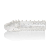 Apollo Clear Penis Extender Sleeve with Textured Ribbing Design SLEEVES